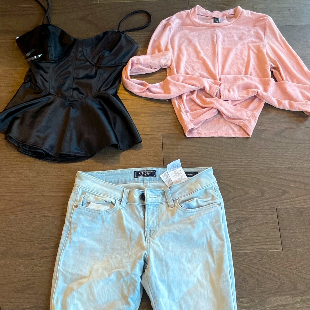 3pcs Guess Jeans Outfit